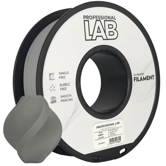 PREMIUM 3D FILAMENT PLA+ GRAY 1KG