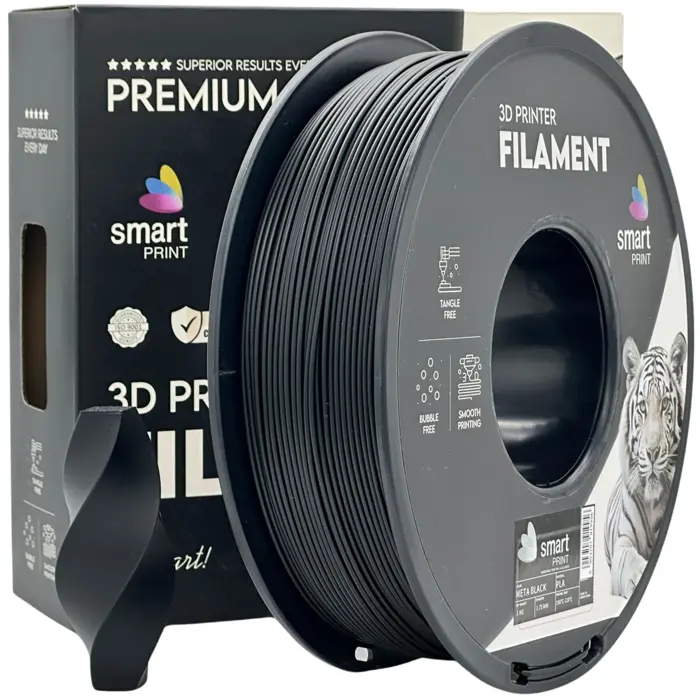 PREMIUM 3D FILAMENT PLA META BLACK 1KG