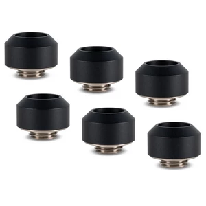 Optimus Hardtube Fitting, 12 mm, 6er Pack mit Werkzeug - black-OP-FIT-HARD-12MM-BLACK-6PACK