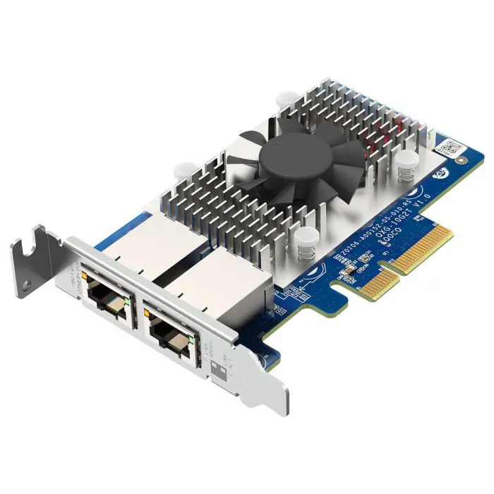 QNAP 10Gb network card, dual port RJ45