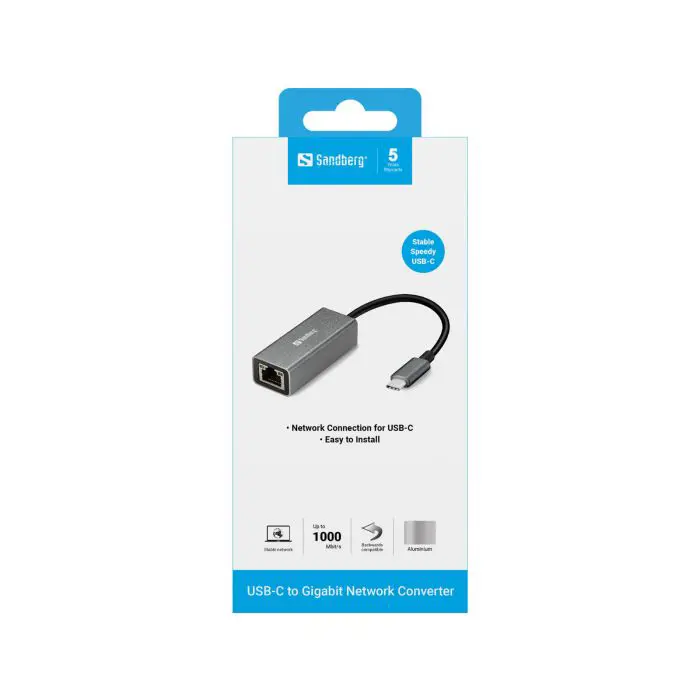 Sandberg USB-C Gigabit network card