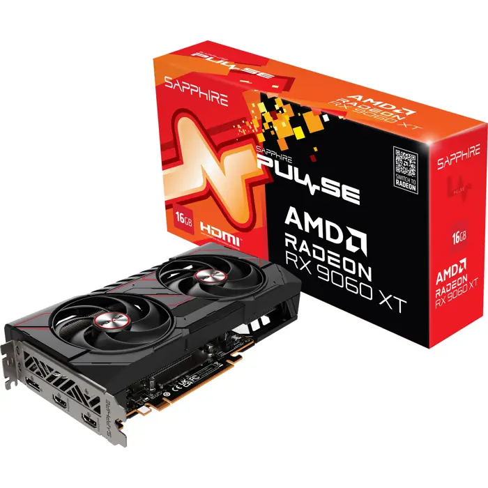 SAPPHIRE Radeon RX 9060 XT PULSE 16GB, graphics card