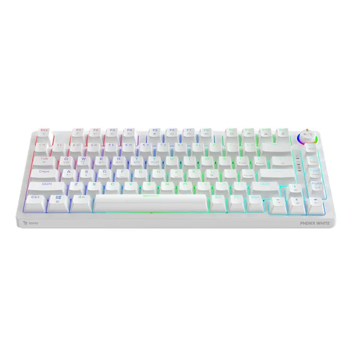 Savio Phenix WHITE GAT RED keyboard Gaming Bluetooth QWERTY International EER