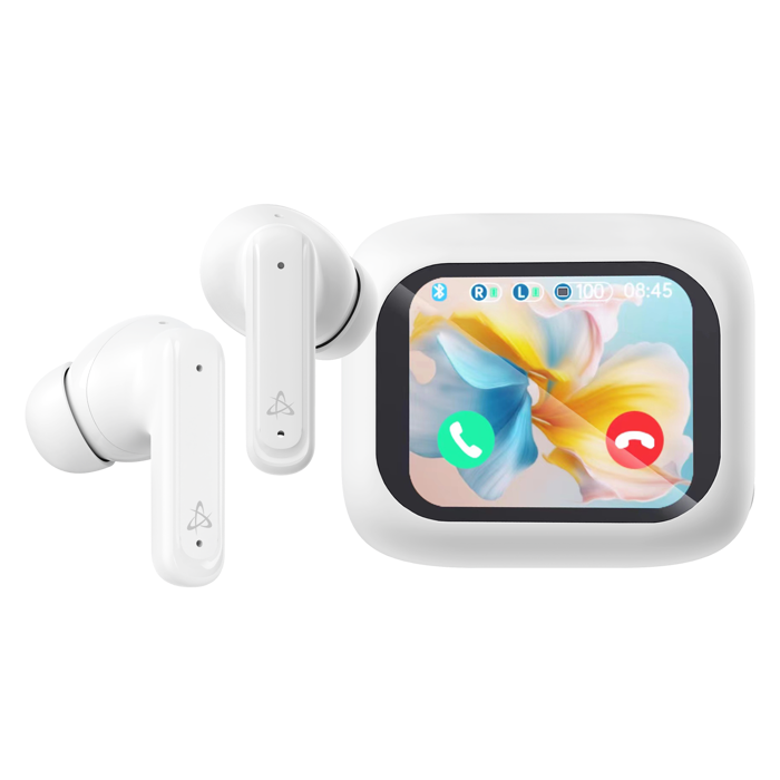 SBOX bluetooth earbuds EB-TWS08 bijele ANC Touch Display