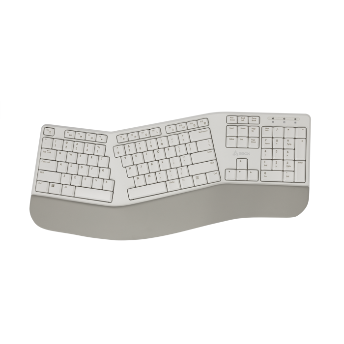 SBOX ergonomska bežična tipkovnica WK-905 bež US