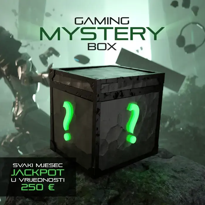 Standard Mystery Gaming Box – 59 € (vrijednost 70-100 €, jackpot 150 €) 