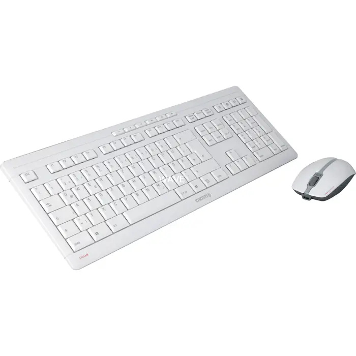 STREAM DESKTOP RECHARGE (white/gray, DE layout, Cherry SX scissor technology)