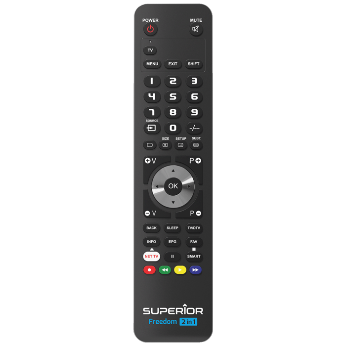 Superior Daljinski upravljač, za 2 uređaja, PC programiranje - SUPERIOR 2:1 FREEDOM - black