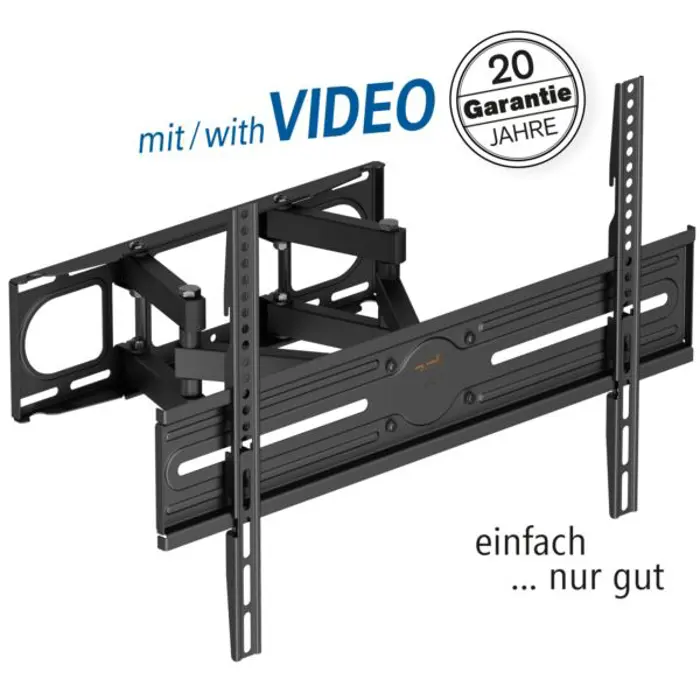 Transmedia Swivel TV Wall Mount, 37" - 80", Black