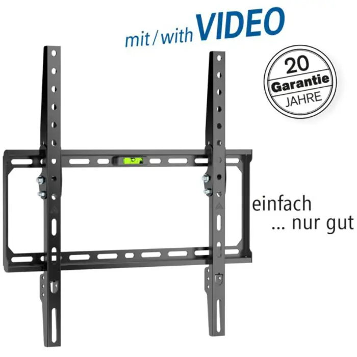 Transmedia Ultra-flat and tiltable TV wall mount, 32" - 75", Black