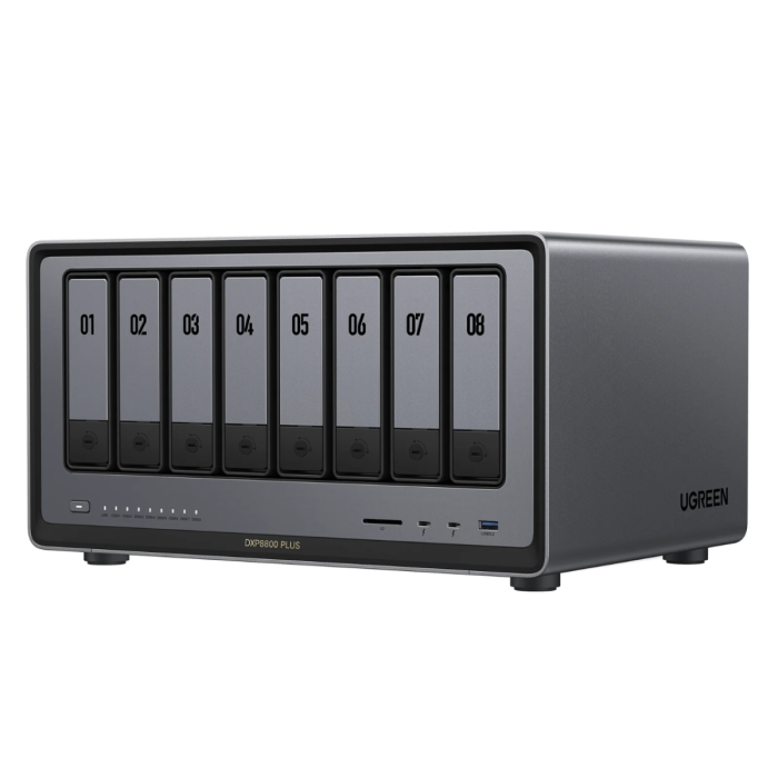 Ugreen NASync DXP8800 Plus for 8+2 drives, Intel i5-1235u, 8GB DDR5, 2x 10Gbe network