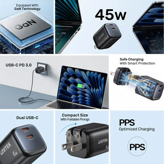 unitek-wall-charger-2x-gan-45w-2xusb-c-pd-30-qc-33243-ladutksic0040.webp