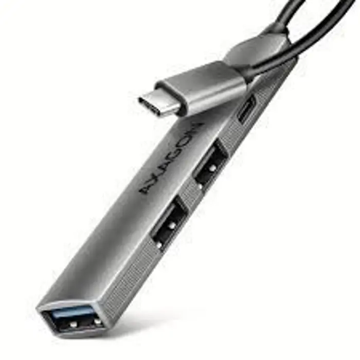 USB HUB Mini 4x USB3.2 Gen1, HUE-STC, 12cm USB-C kabel, AXA