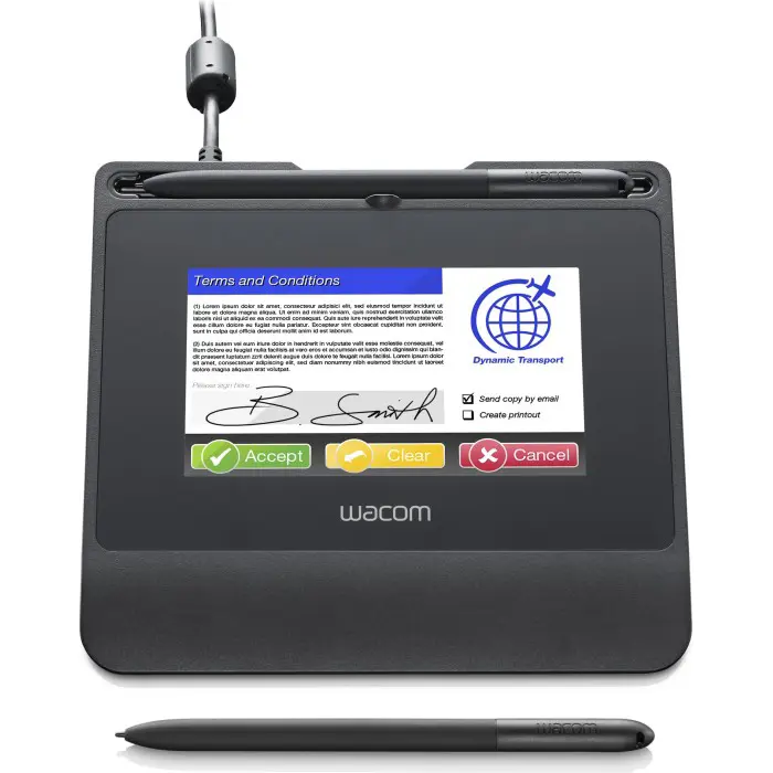 Wacom 5-inch color Signature Pad STU-540 graphics tablet (black, incl. Sign pro PDF software for Windows)