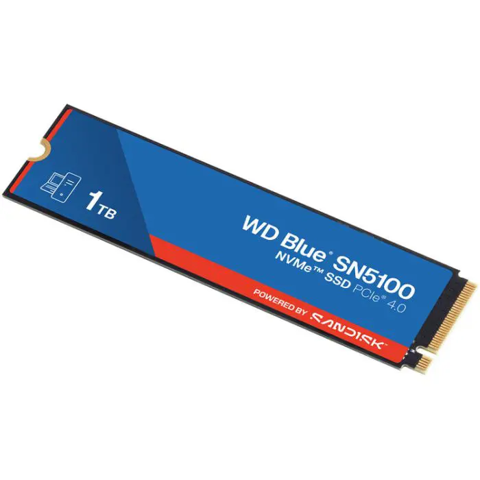 WD 1TB Blue SN5100 M.2 2280 PCI-e 4.0 NVMe 1.4c SSD disk