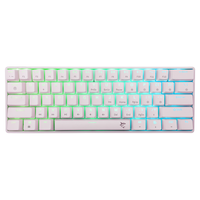 WHITE SHARK gaming tipkovnica GK-004221 SHINOBI-2 bijela pl.sw. US