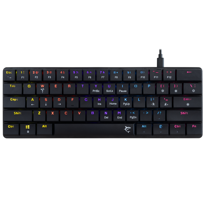WHITE SHARK gaming tipkovnica GK-006111 NAGAMAKI crna crv.sw. US