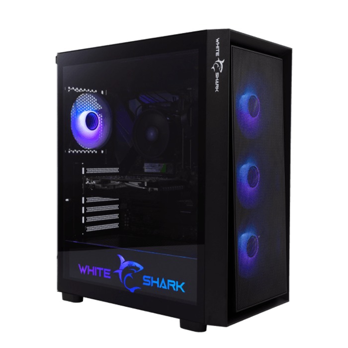 White Shark KUĆIŠTE GCC-2401 WARHEAD-3 CRNO / 4 Fans 12cm RGB