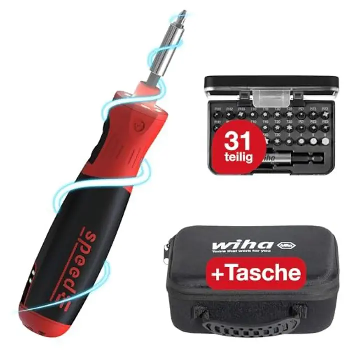 wkrętak elektr. speede® pocketdrive z kasetą na bity i torbą