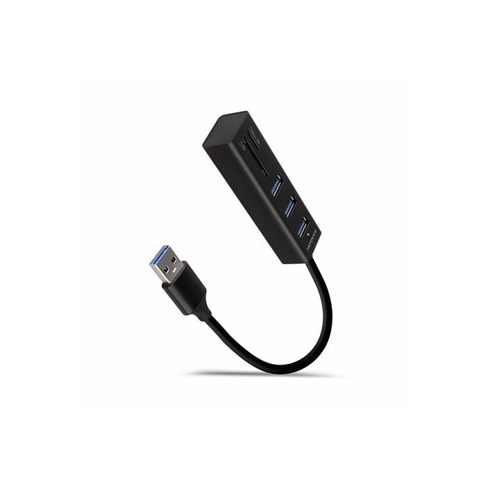 USB HUB AXAGON HMA-CR3A 3x USB-A + SD/microSD, 20cm