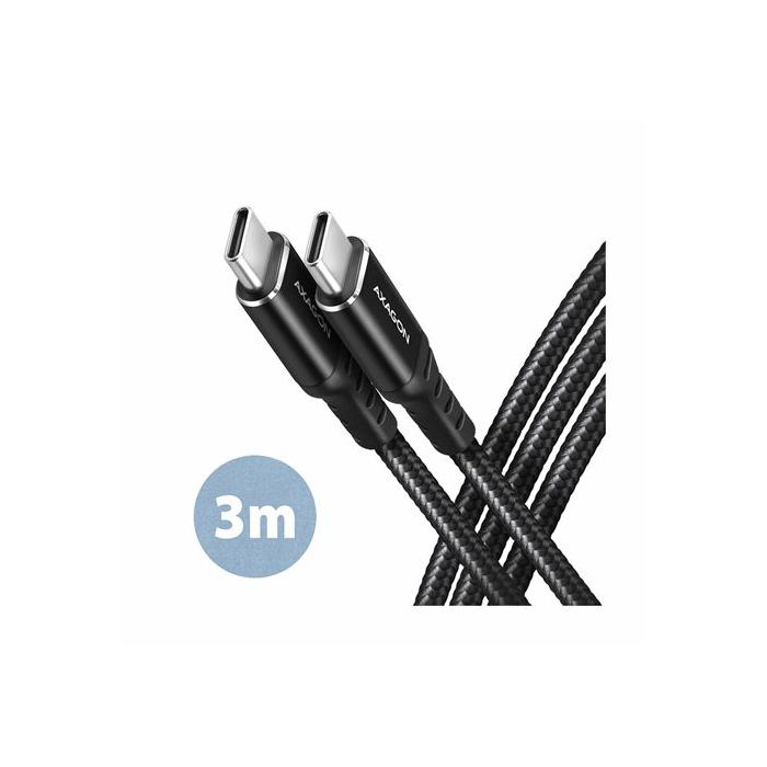 CC USB CM 2.0 <> USB CM, 3,0 m, Crna, HQ, BUCM-CM30AB
