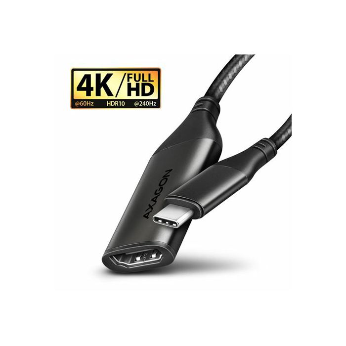 CC USB CM -> HDMI M 2.0, 25 cm, 4K/60Hz, RVC-HI2M, AXA