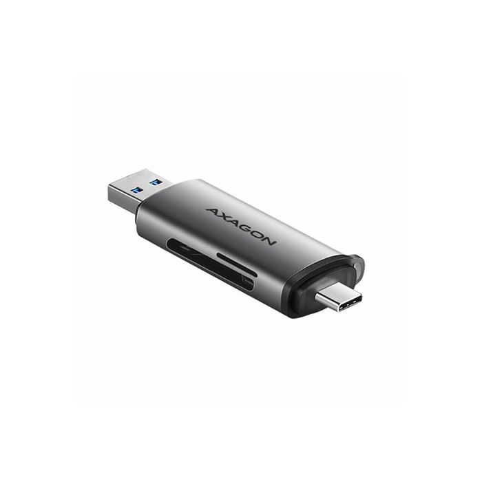 AXAGON CRE-SAC External USB 3.2 Gen1 Type-C+Type-A 2-slot SD/microSD