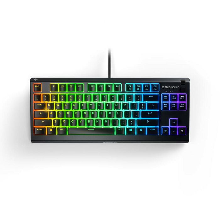 Tipkovnica STEELSERIES Apex 3 TKL, US layout, crna, USB