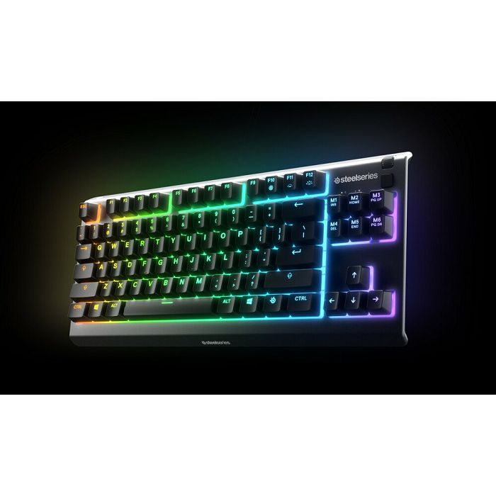 Tipkovnica STEELSERIES Apex 3 TKL, US layout, crna, USB