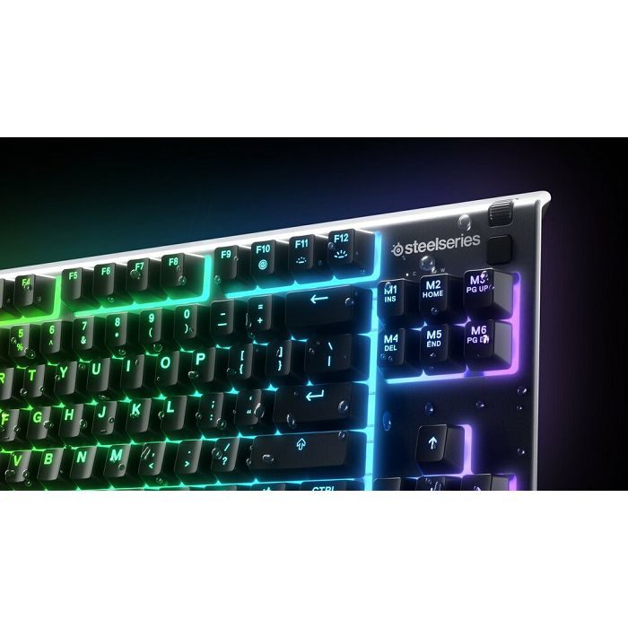 Tipkovnica STEELSERIES Apex 3 TKL, US layout, crna, USB