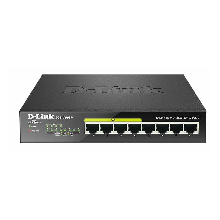 D-Link switch neupravljivi, DGS-1008P/E