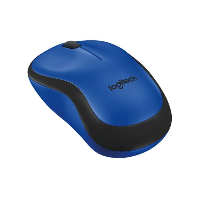 Miš LOGITECH M220 Silent, optički, bežični, plavi, USB