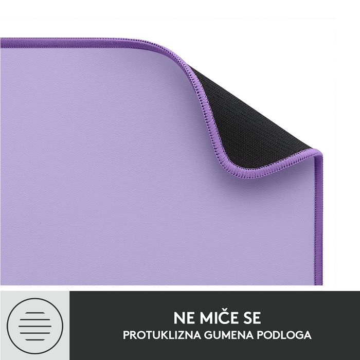 Podloga za miš, LOGITECH Desk Mat Studio, soft, ljubičasta