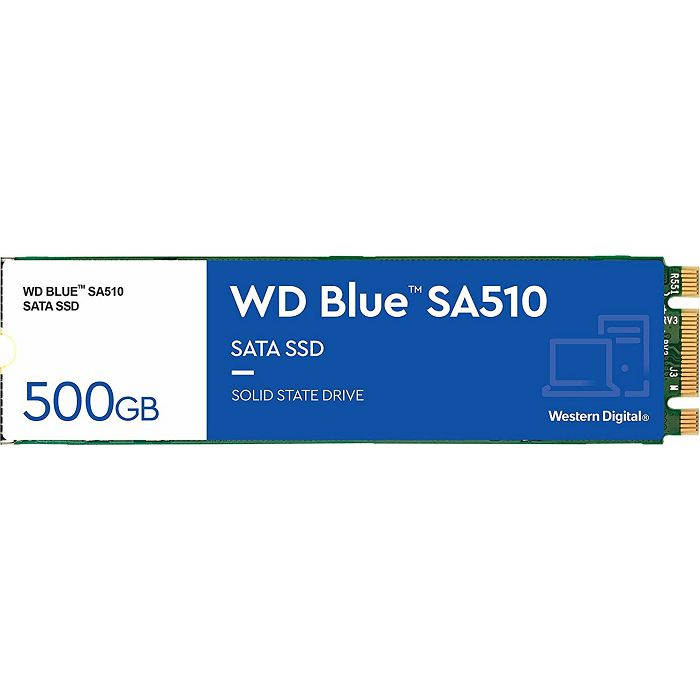 Western Digital Blue SA510 M.2 SSD, SATA 6G - 500 GB-WDS500G3B0B