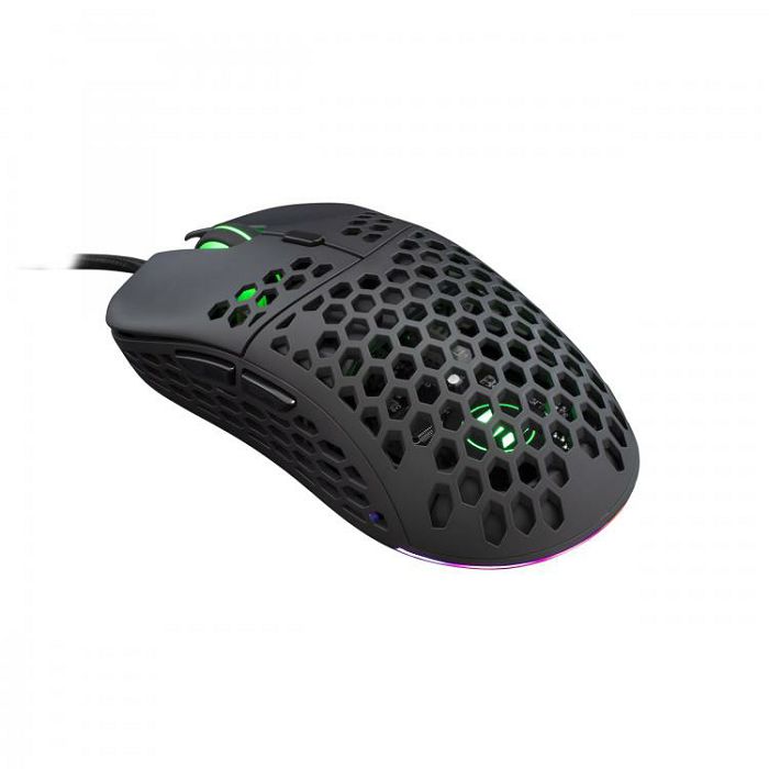 WHITE SHARK Premium RGB gaming miš ESL-M4 NAGINATA crni 16.000dpi + POKLON gaming podloga