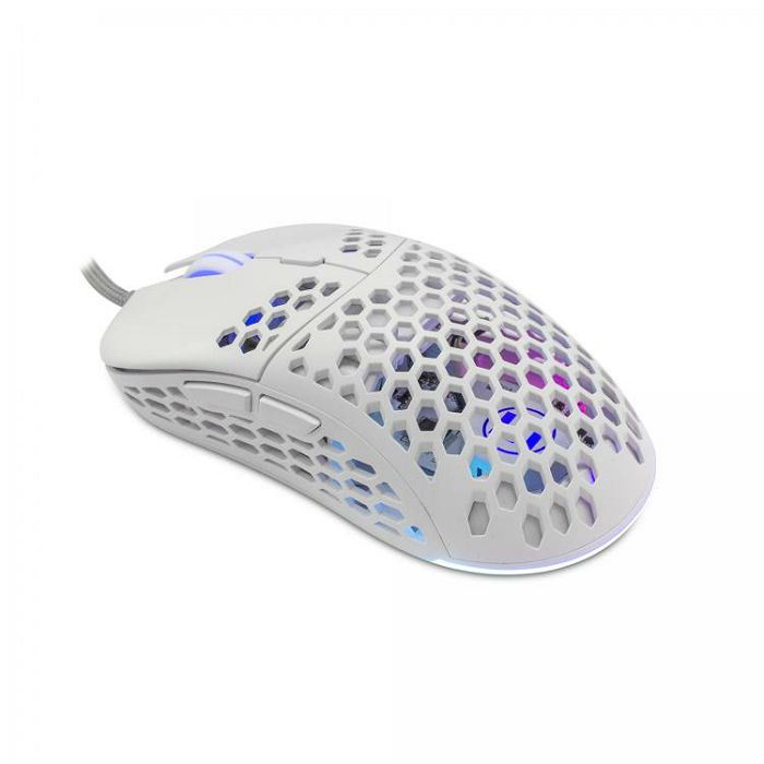ESHARK profesionalni RGB gaming miš ESL-M4 NAGINATA bijeli16.000dpi + POKLON gaming podloga