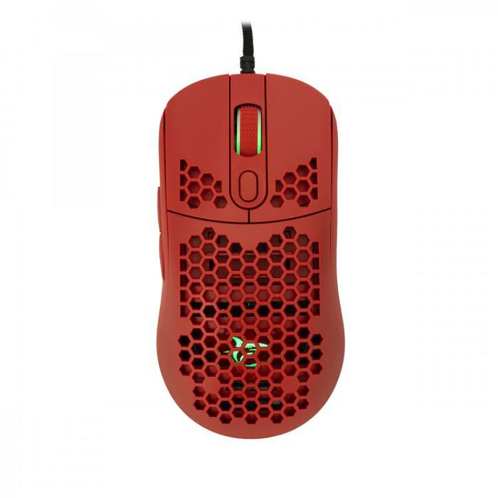 WHITE SHARK RGB gaming miš GALAHAD crveni 6400dpi