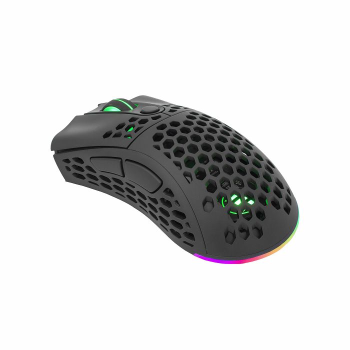 ESHARK profesionalni RGB gaming miš ESL-M6 SHURIKEN crni 19.000dpi + POKLON gaming podloga