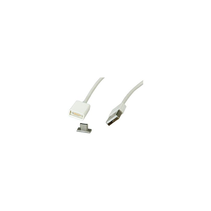 Roline USB2.0 magnetski kabel TIP A(M) na Micro B(M), 1.0m, bijeli