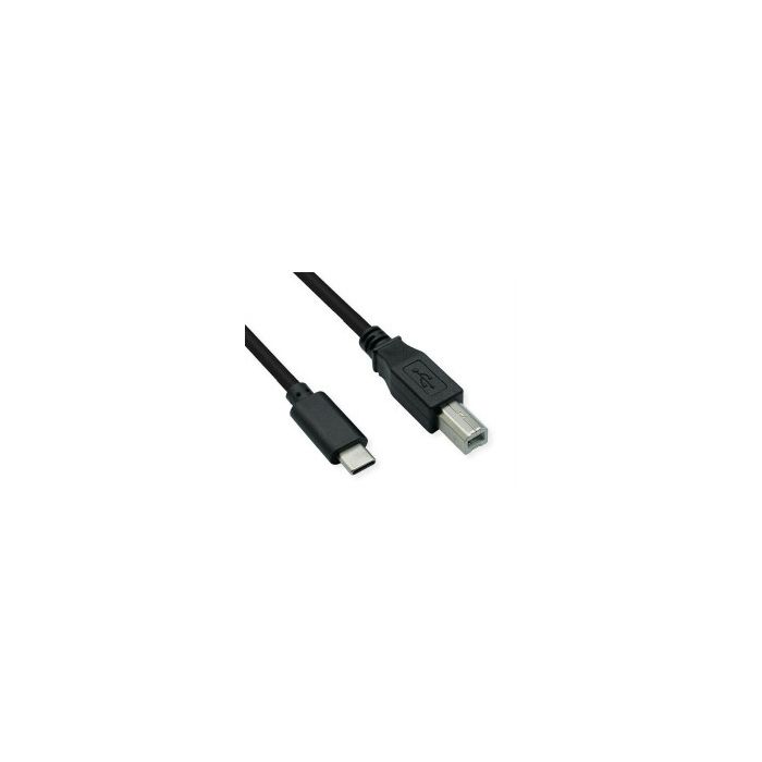 Roline USB2.0 Kabel TIP C, C - B, M/M, 4.5m, crni