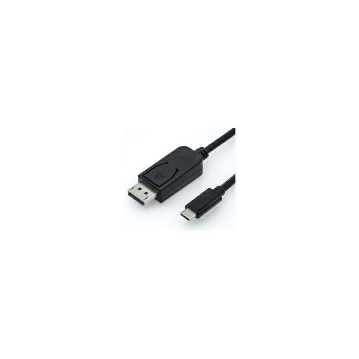 Roline USB-C - DisplayPort kabel, M/M, 2.0m, crni