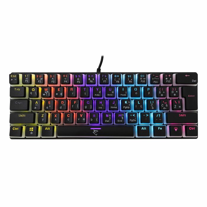 WHITE SHARK gaming mehanička tipkovnica GK-2202 ASHIKO HR crna crv sw