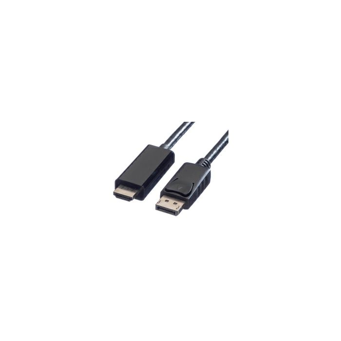 Roline VALUE DisplayPort kabel v1.2, DP - UHDTV, M/M, 5.0m, crni