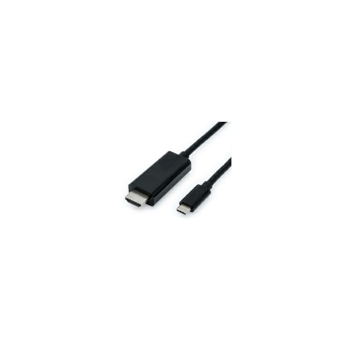 Roline VALUE USB-C - HDMI kabel, M/M, 2.0m, crni