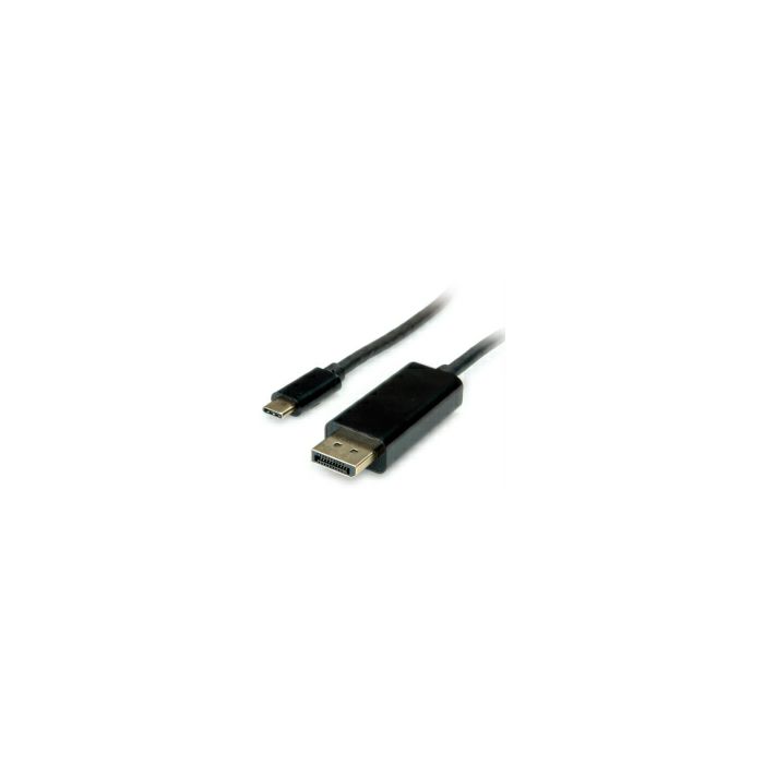 Roline VALUE USB-C - DP kabel, M/M, 2.0m, crni