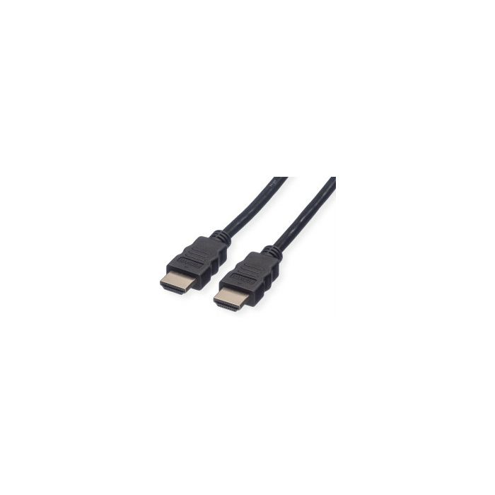 Roline VALUE Ultra HD 8K HDMI kabel sa mrežom, M/M, crni, 0.5m
