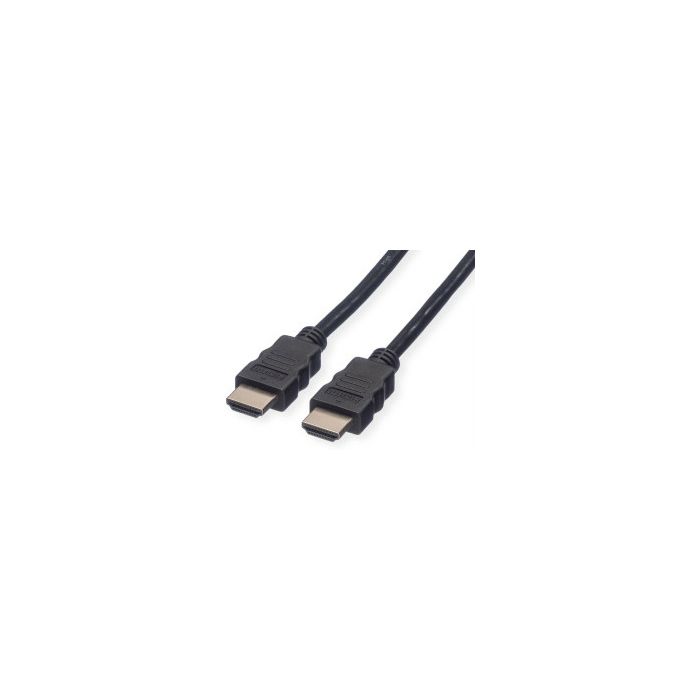 Roline VALUE Ultra HD 8K HDMI kabel sa mrežom, M/M, crni, 1.0m