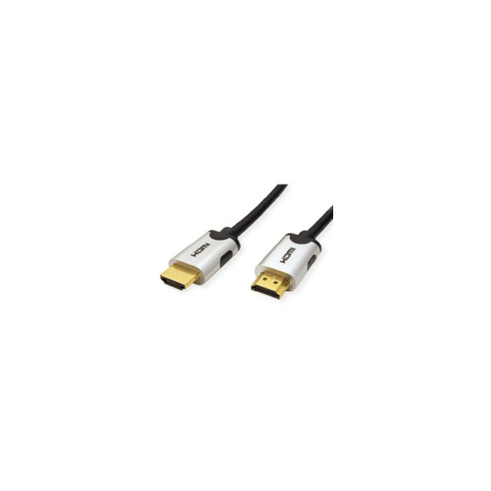 Roline VALUE HDMI 10K Ultra High Speed kabel, v2.1, M/M, 1.0m, crni