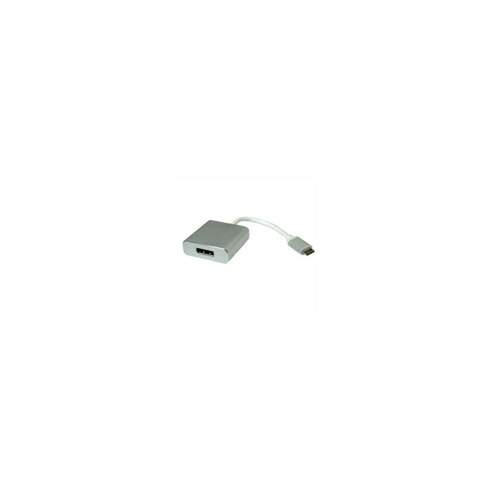 Roline adapter USB-C - DisplayPort v1.2, M/F, 0.1m