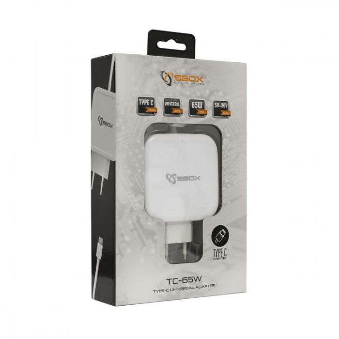 SBOX USB-C brzi zidni punjač TC-65W / 65W